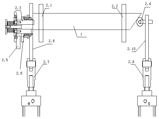 Automatic drilling device for surface air cooler main pipe