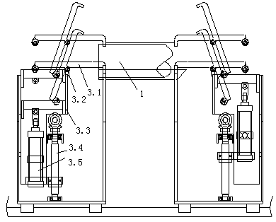 Automatic drilling device for surface air cooler main pipe