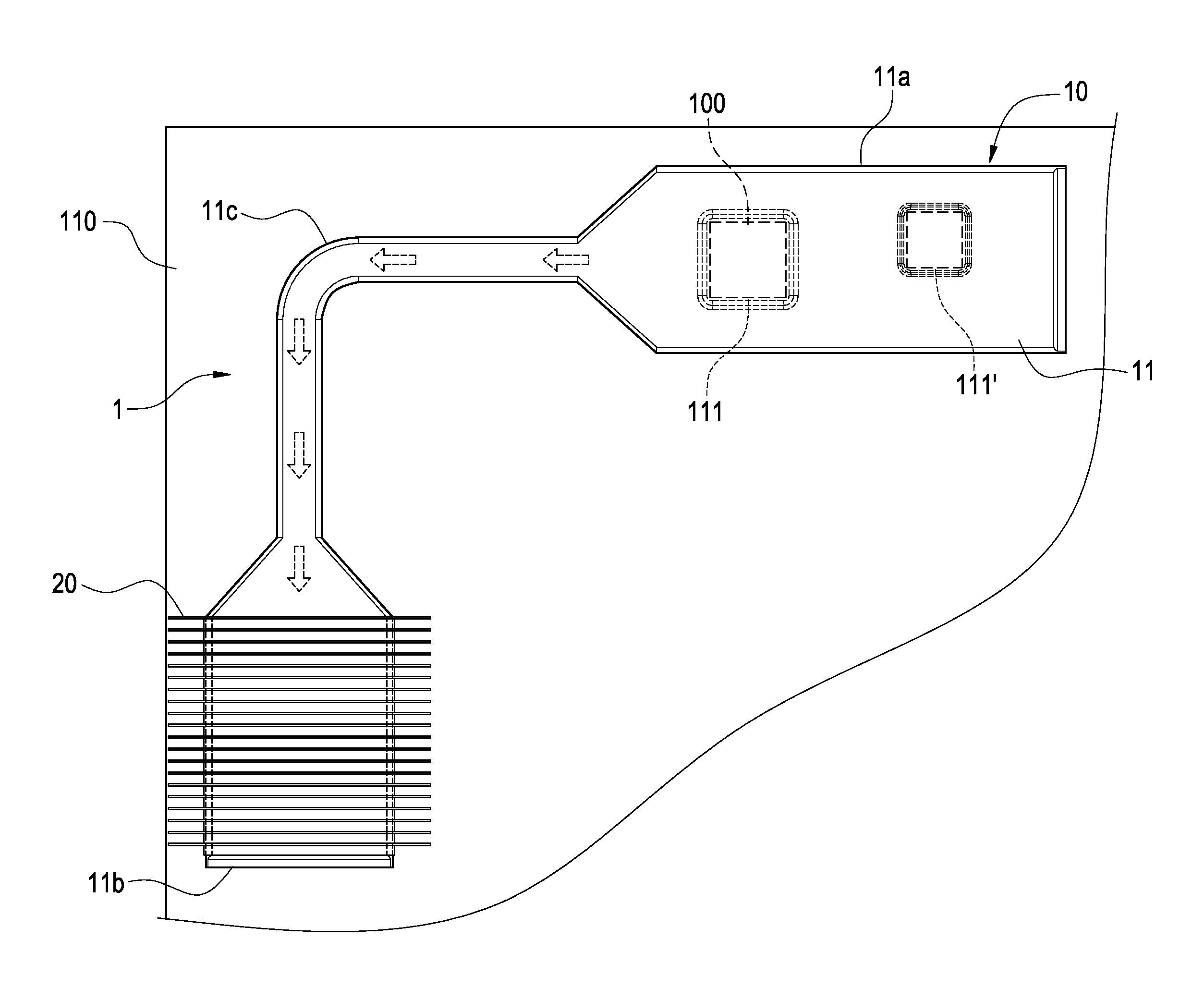 Compact vapor chamber and heat-dissipating module having the same