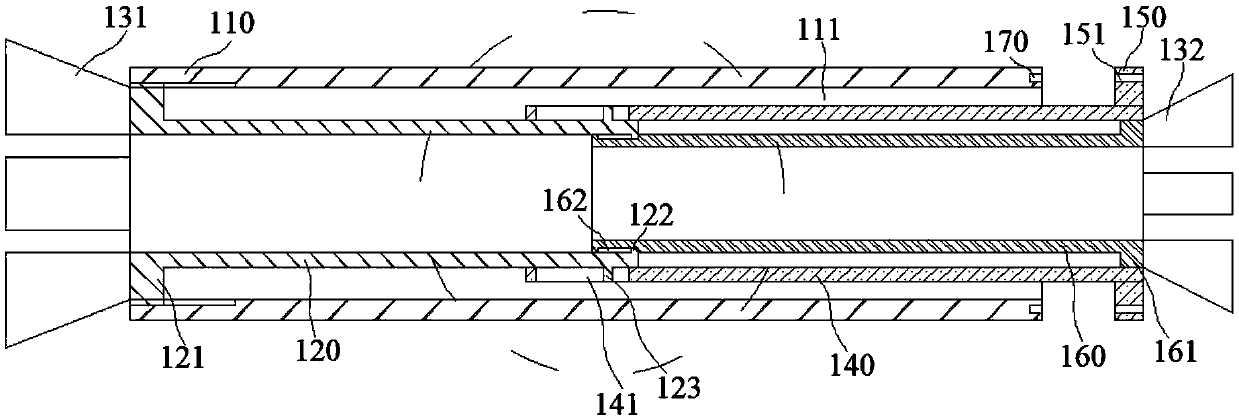 Power cable protection sleeve pipe with waterproof structure