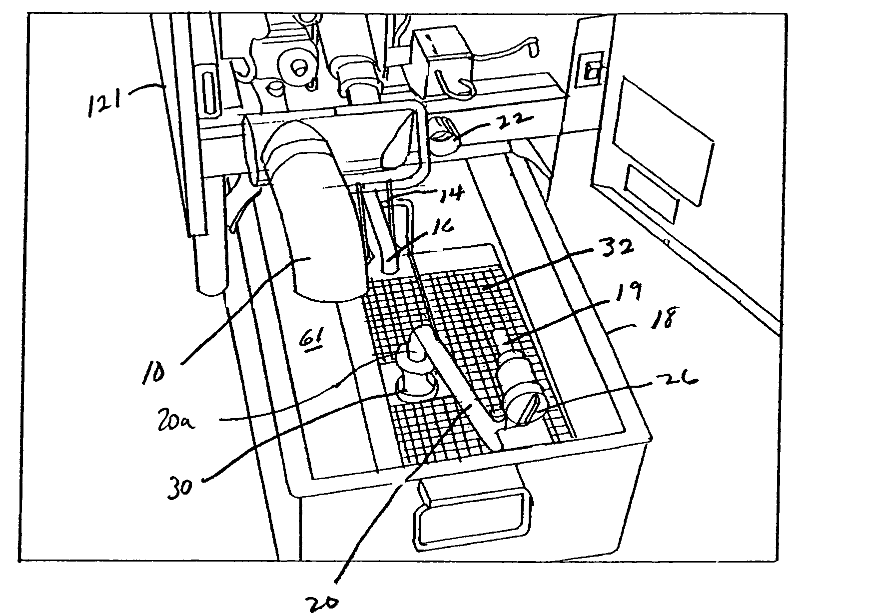 Filter system for a deep fat fryer