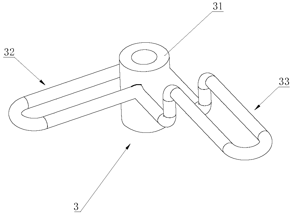 A circular fountain device