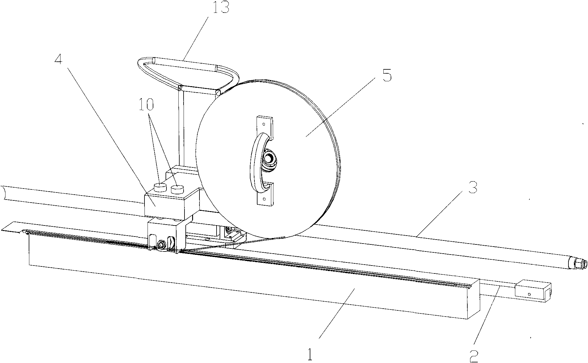 Device for distributing double-sided adhesive tape on frame strip