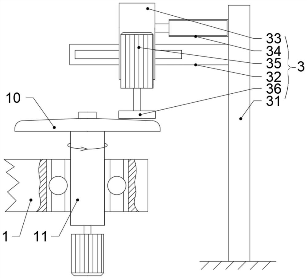 Processing device for ceramic green body