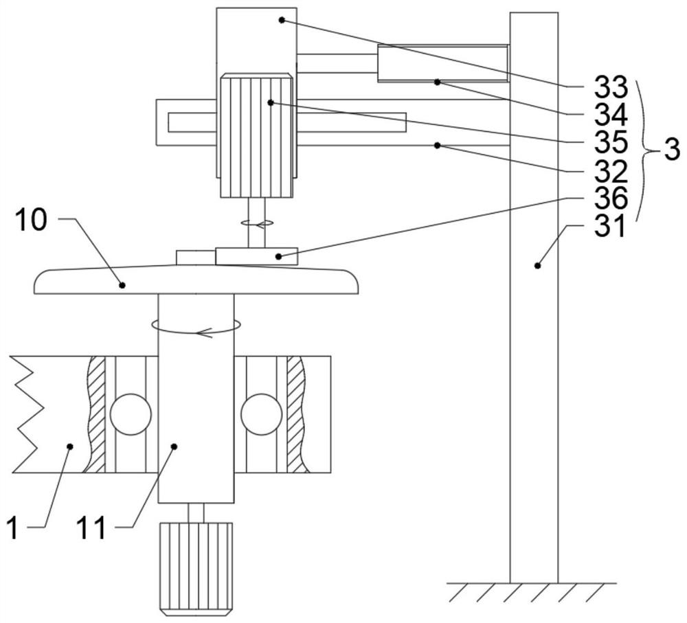 Processing device for ceramic green body