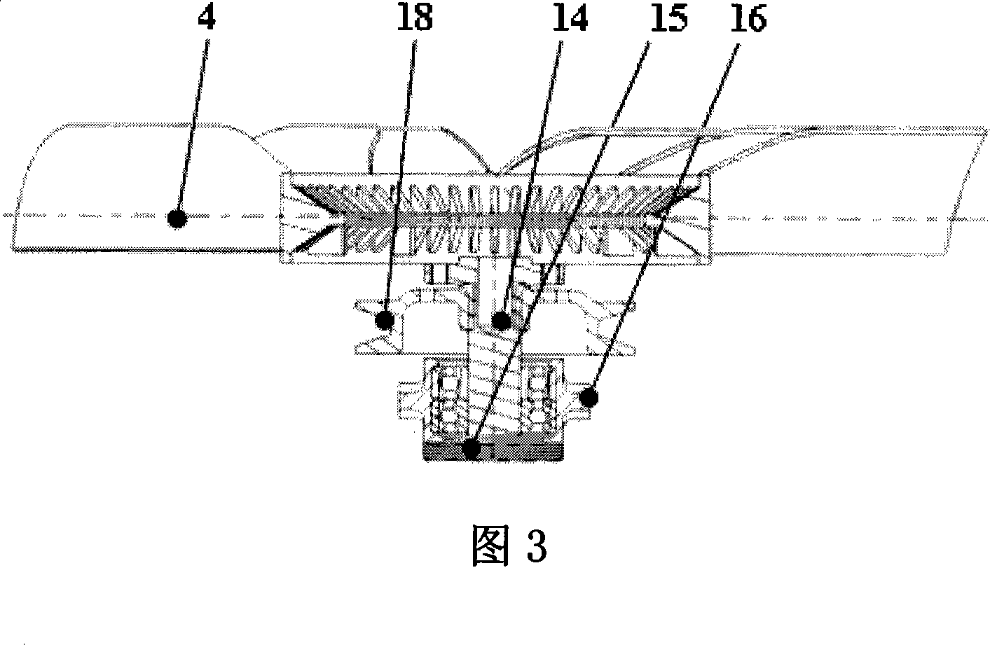 Angle transmission mechanism of car engine cooling fan