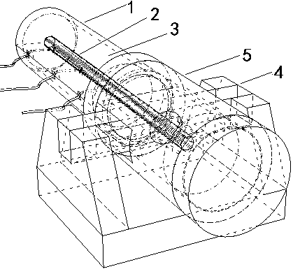 Device for researching mechanical property of anchor rod under action of impact force as well as use method of device