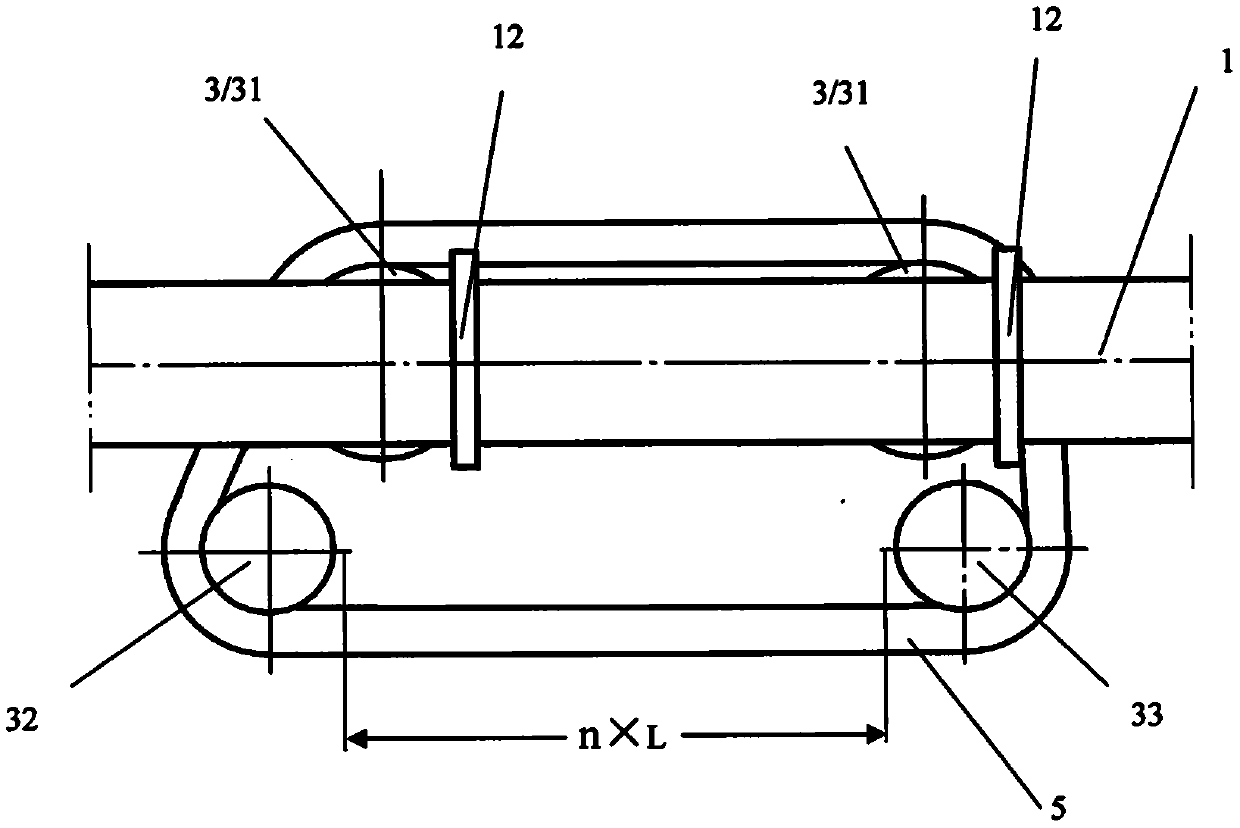 Transmission method and device of false twist compact spinning device and spinning frame