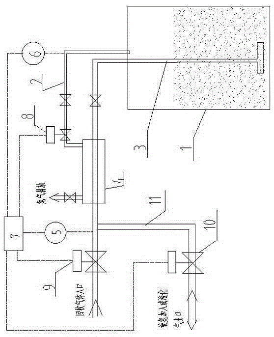 Method and device for efficiently liquefying and recovering natural gas