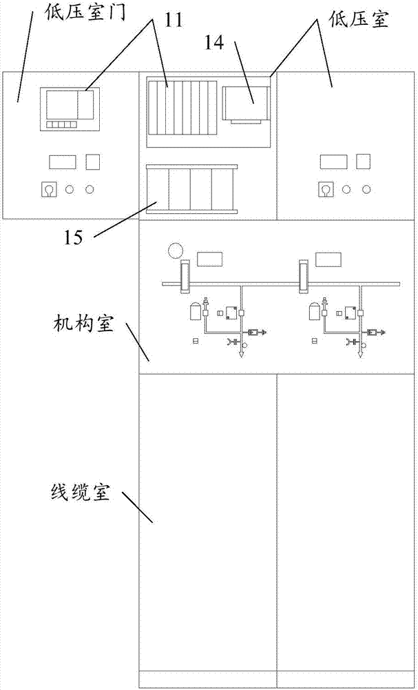 Automatic switching load switchgear and automatic switching load switchgear system