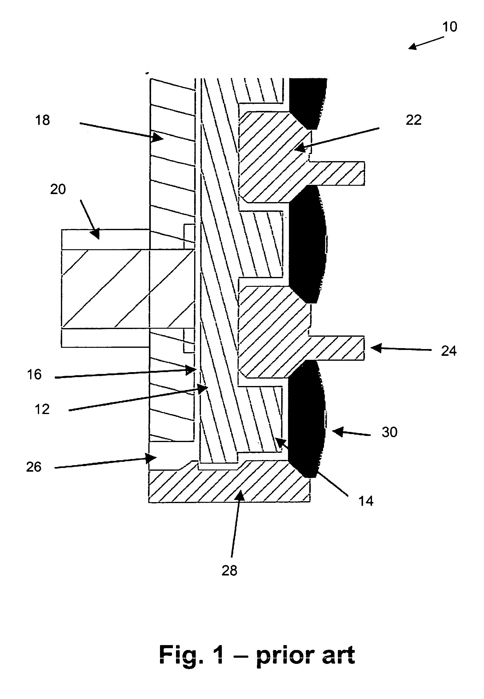 Method and device for shading in a display system