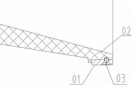 Sealing structure of exhaust nozzle outlet of solid rocket engine