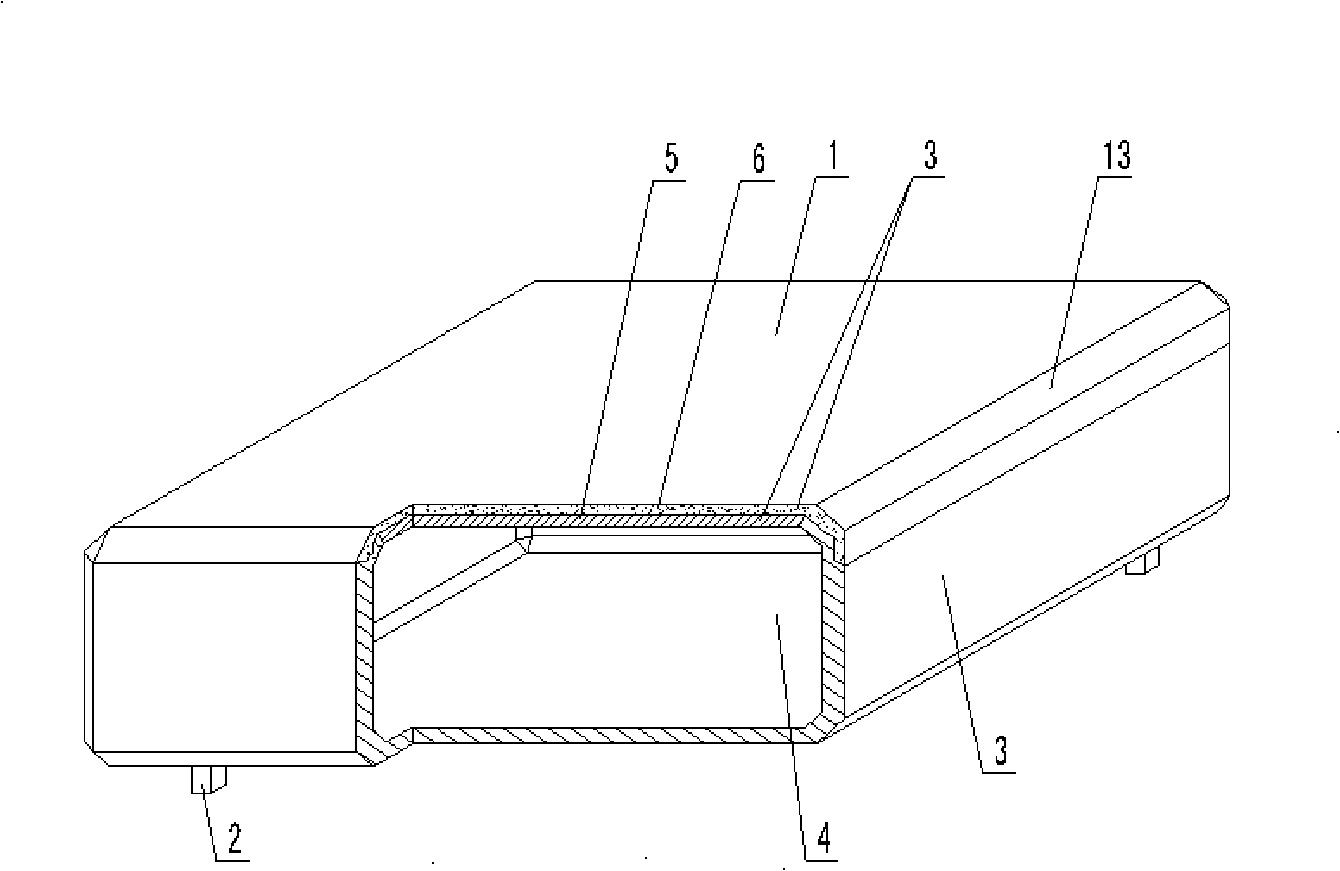 Hollow carcass for cast-in-situ concrete stuffing