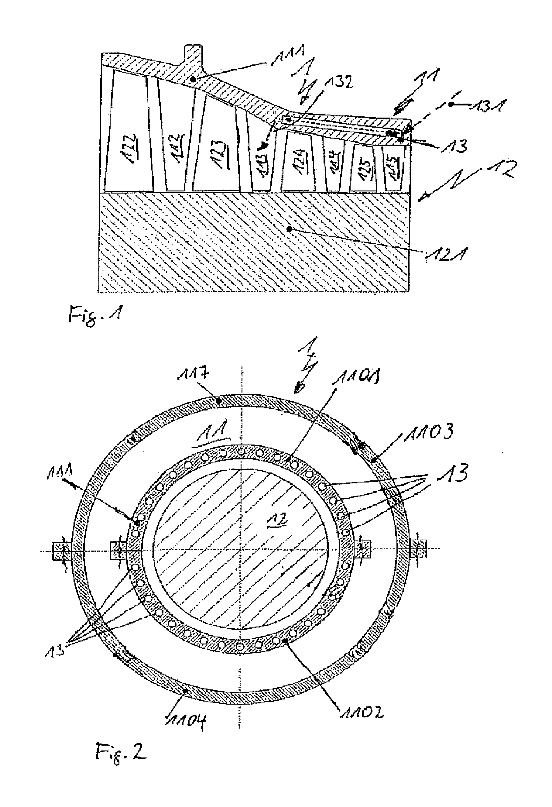 Engine casing element