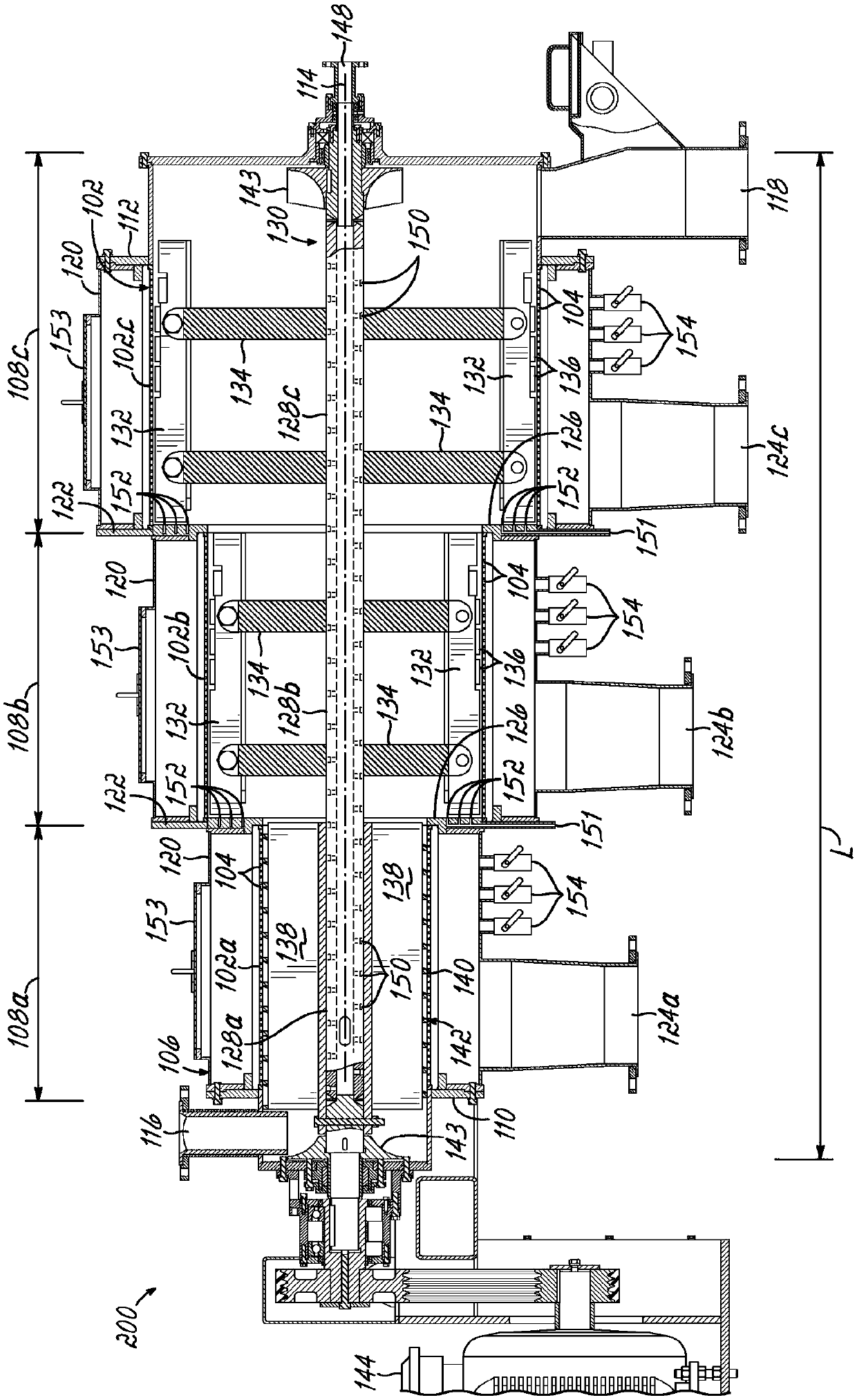 Multi-zoned paddle screen apparatus