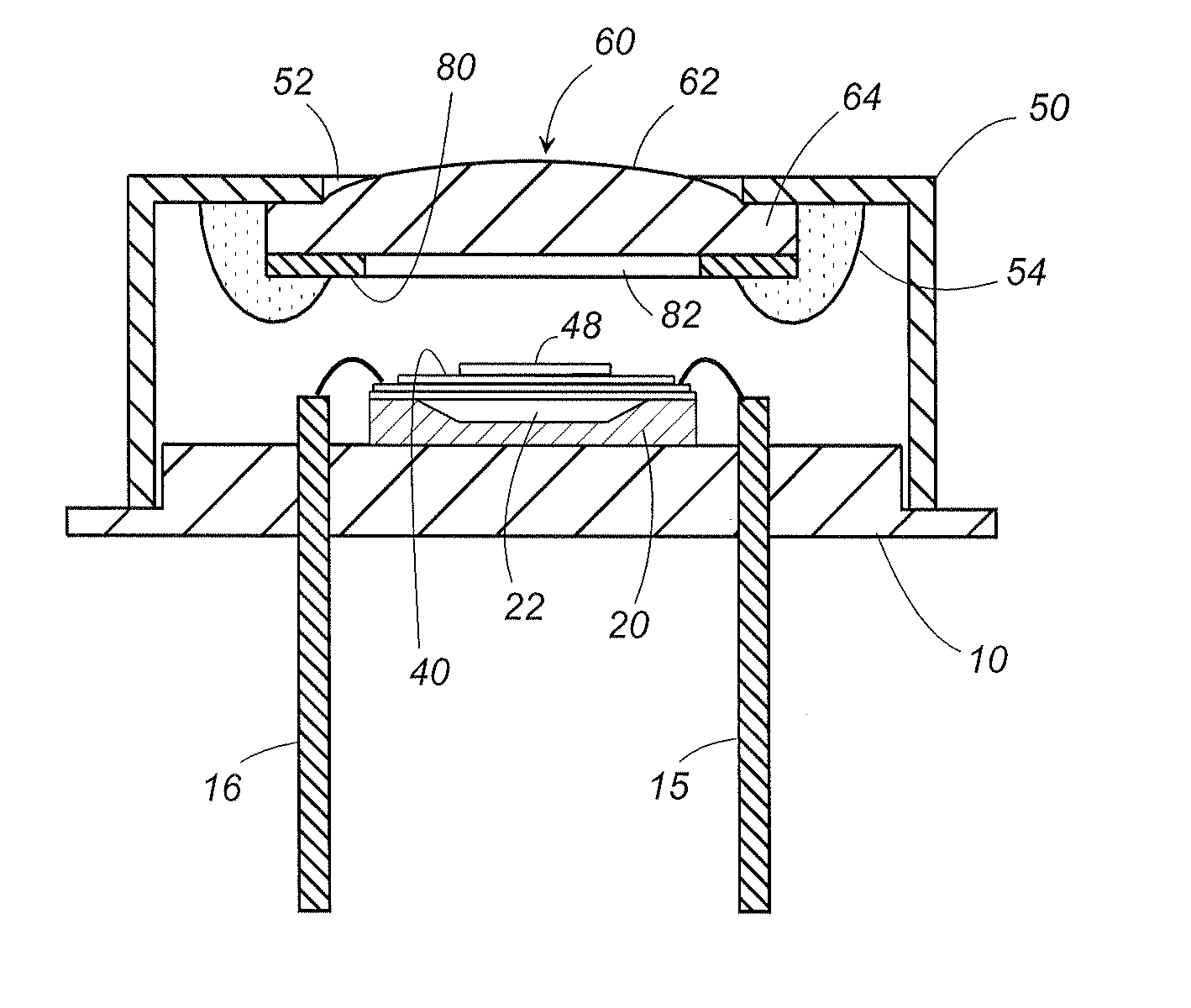 Infrared detection unit using a semiconductor optical lens