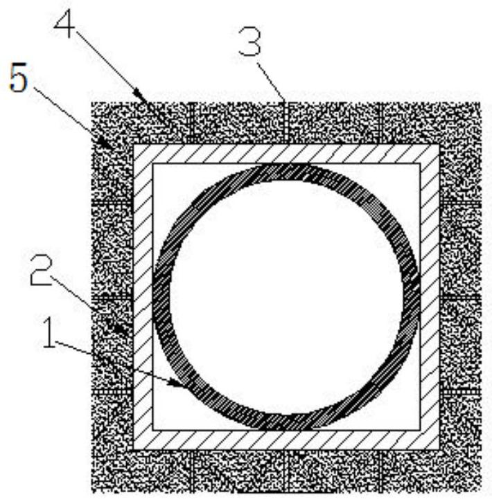 Protective device for external connecting pipe of converter and manufacturing method of protective device