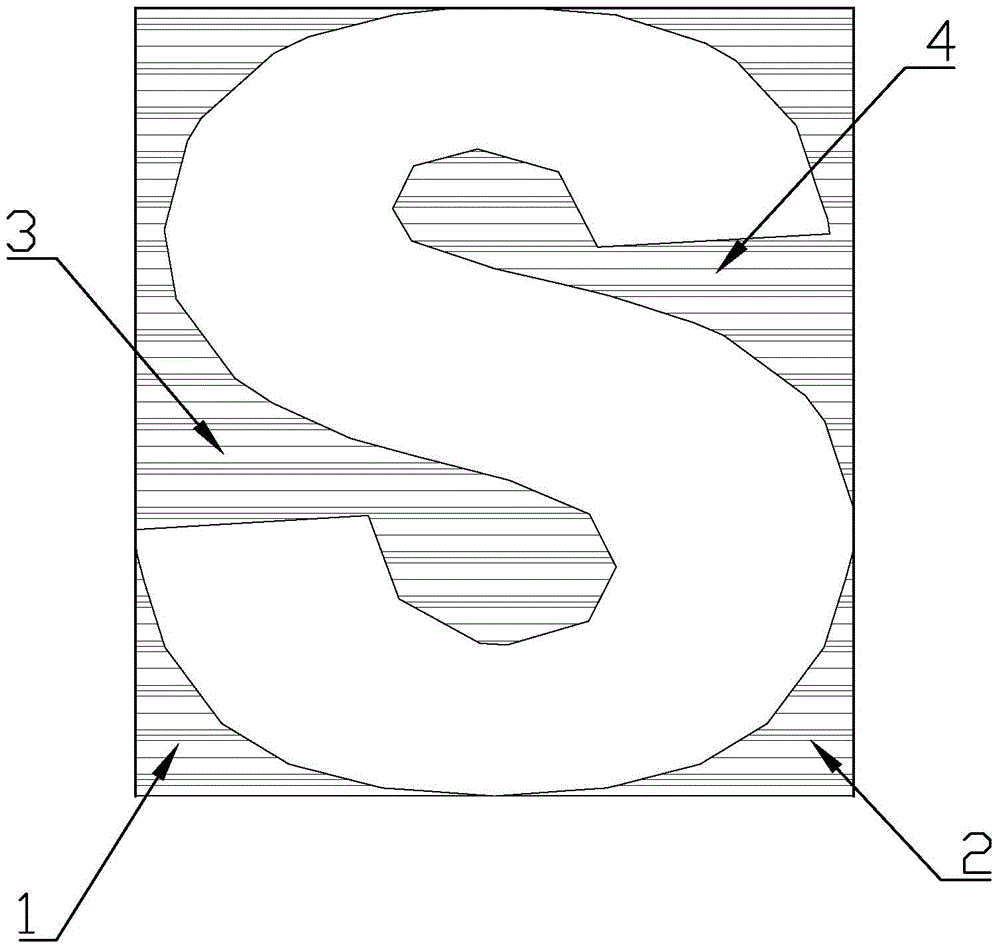 A construction method for large-scale hollowed-out characters on cast-in-situ concrete walls