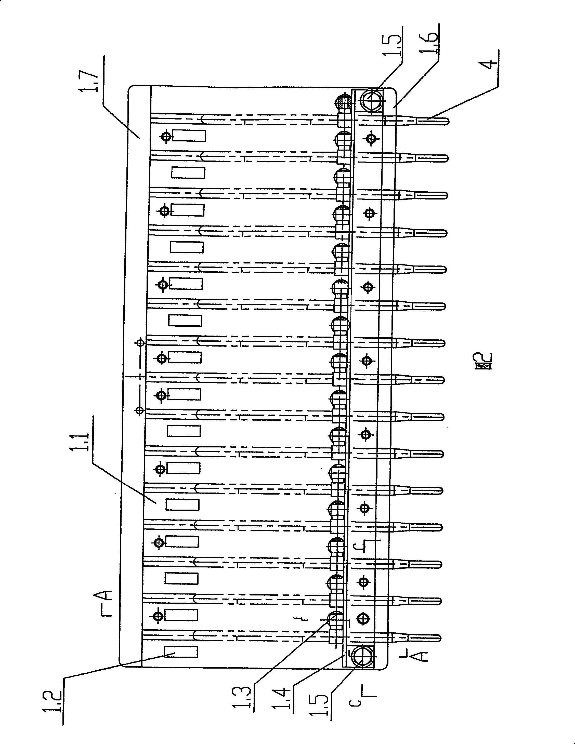 Thermometer automatic classification sorting device