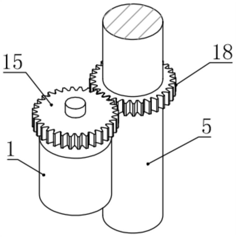 A street lamp maintenance robot arm device