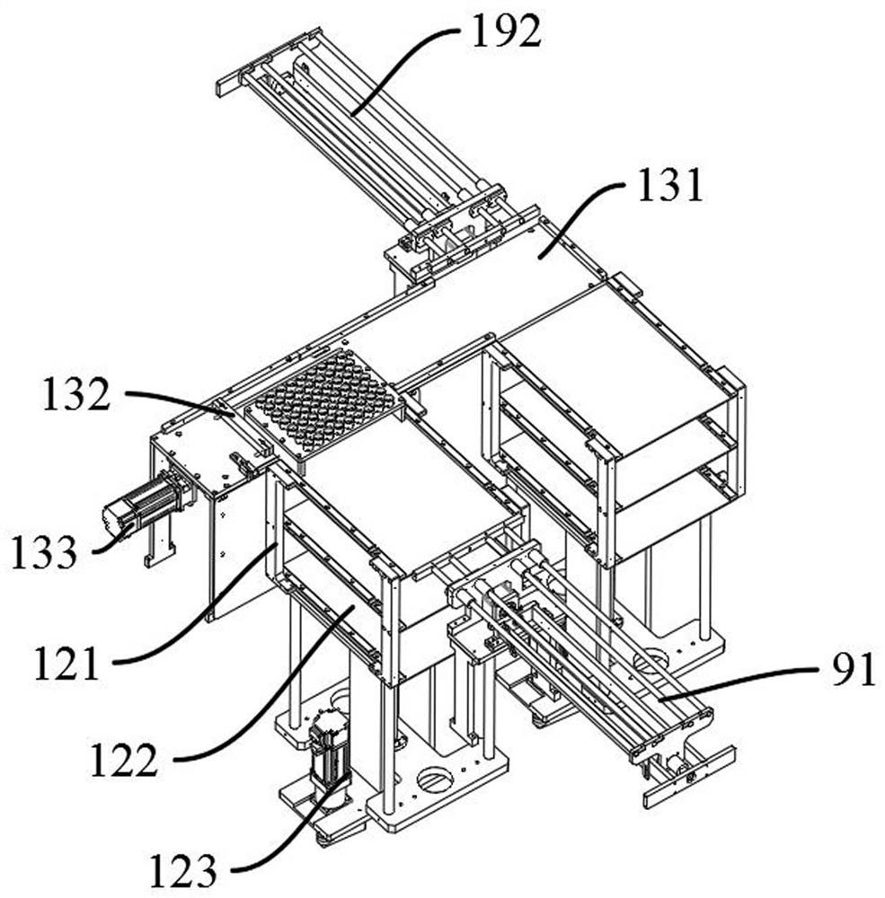 Antenna oscillator automatic assembly line and antenna oscillator assembly method