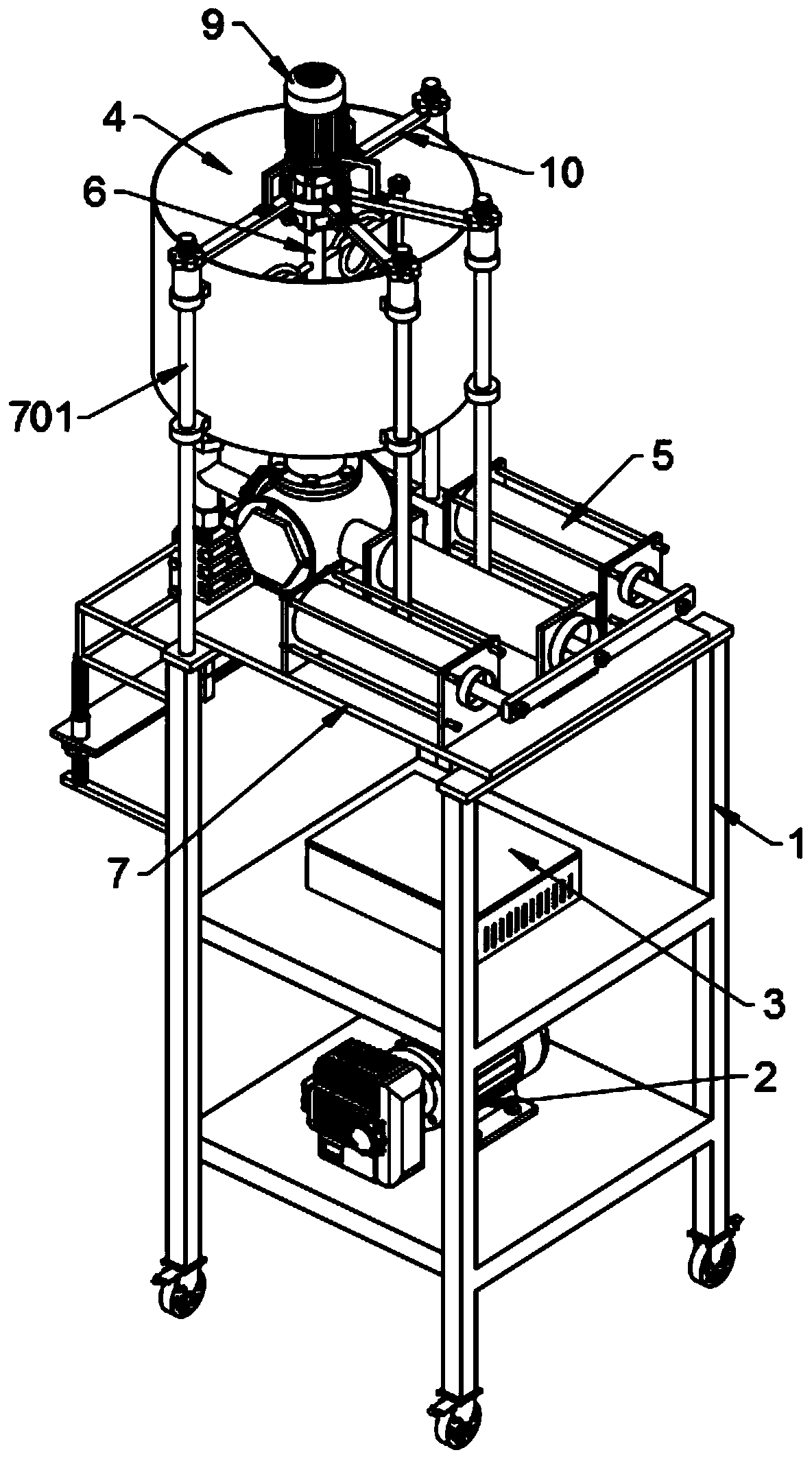 Liquid leakage prevention type filling device for facial cleanser production