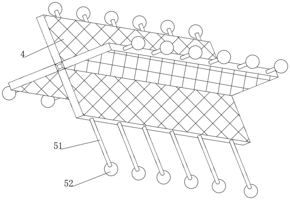 Counterweight telescopic oil-containing waste gas filtering equipment