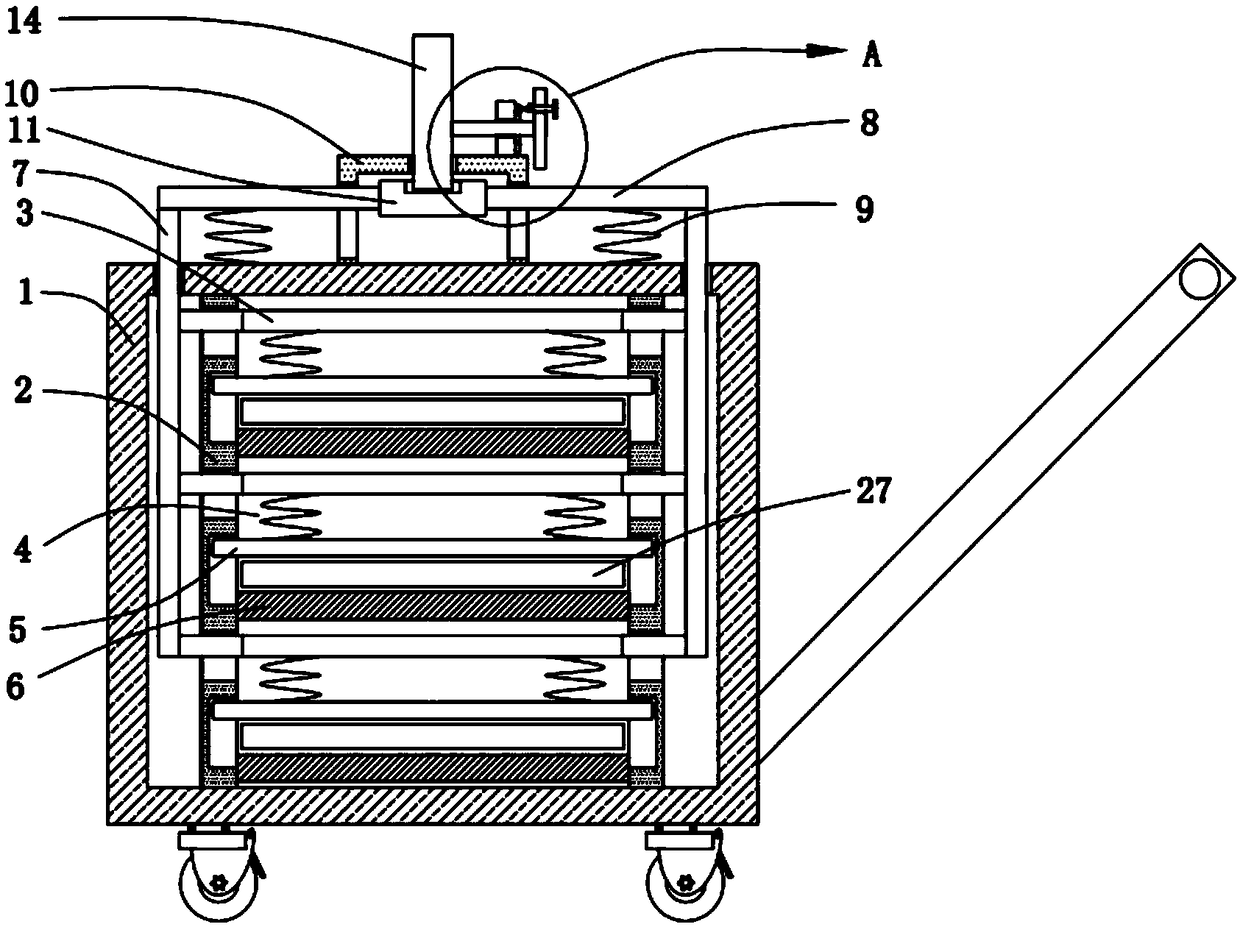 Processing tool for PCB product copper block browning and storage vehicle thereof