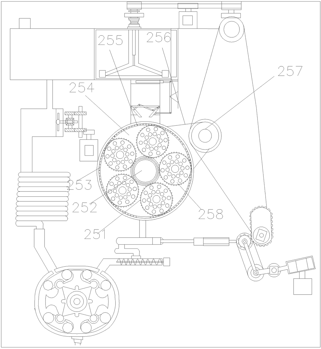 Hot beverage production device with convenient ratio adjusting function