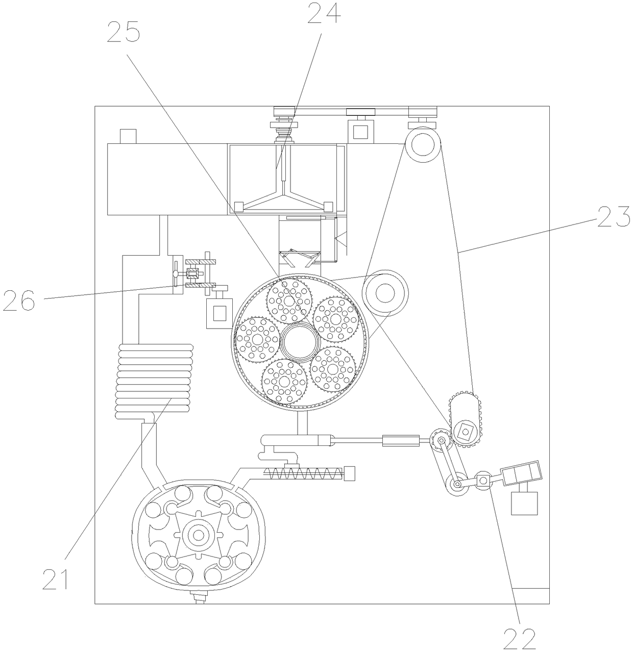 Hot beverage production device with convenient ratio adjusting function