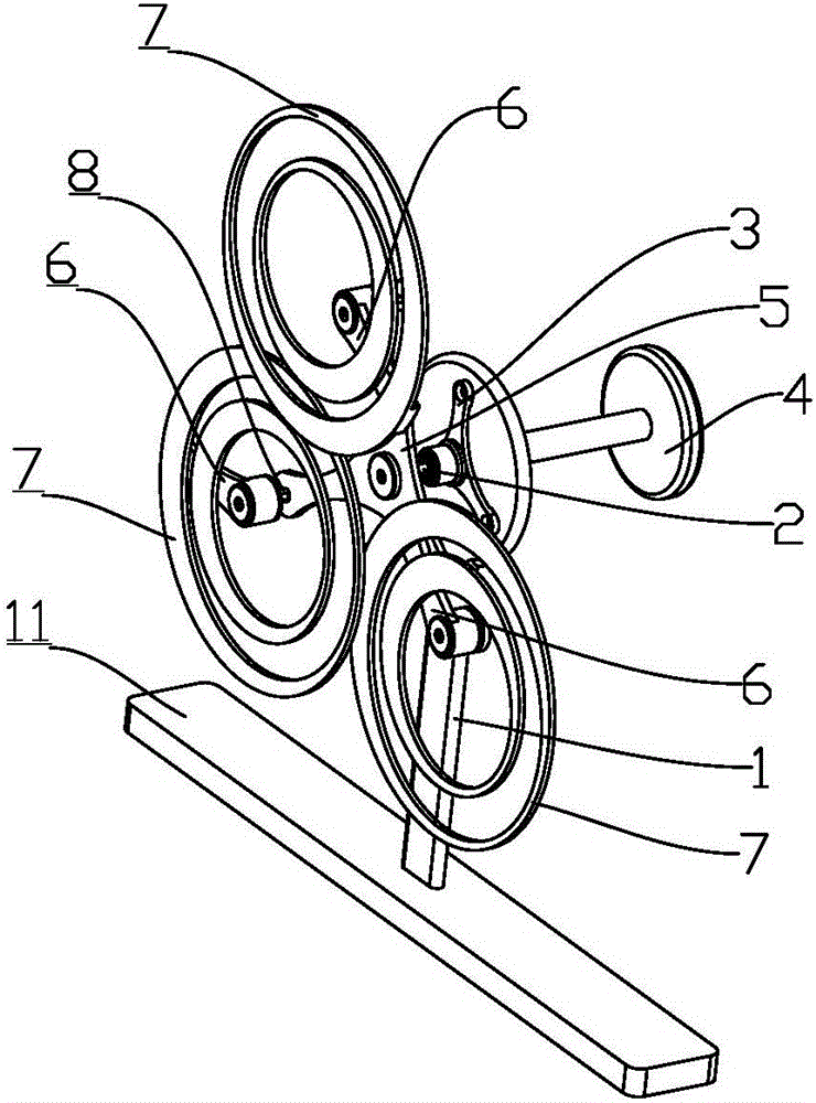 Chaos phenomenon experimental device based on pendulum ring