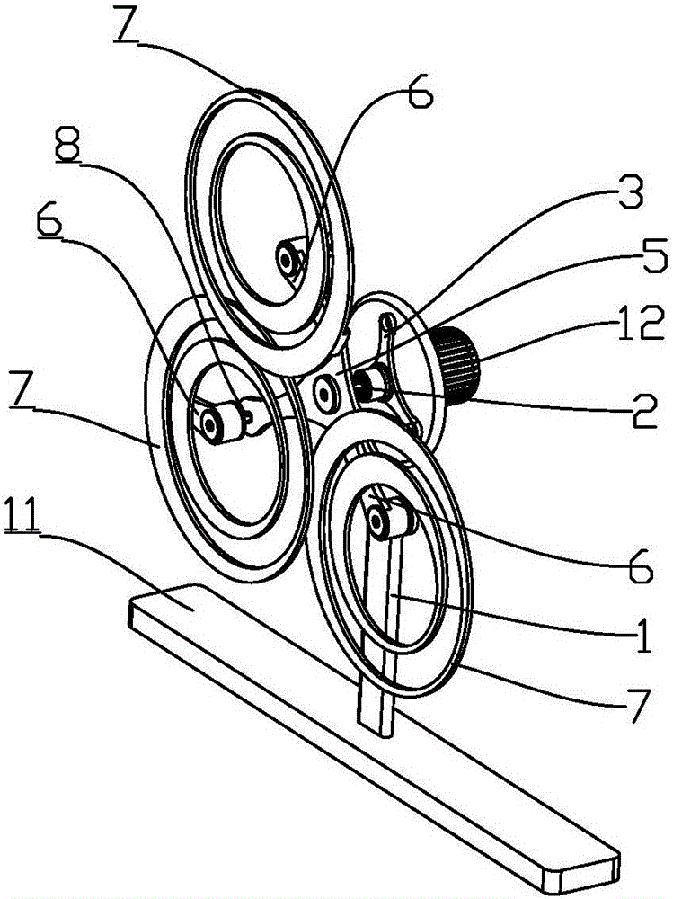 Chaos phenomenon experimental device based on pendulum ring