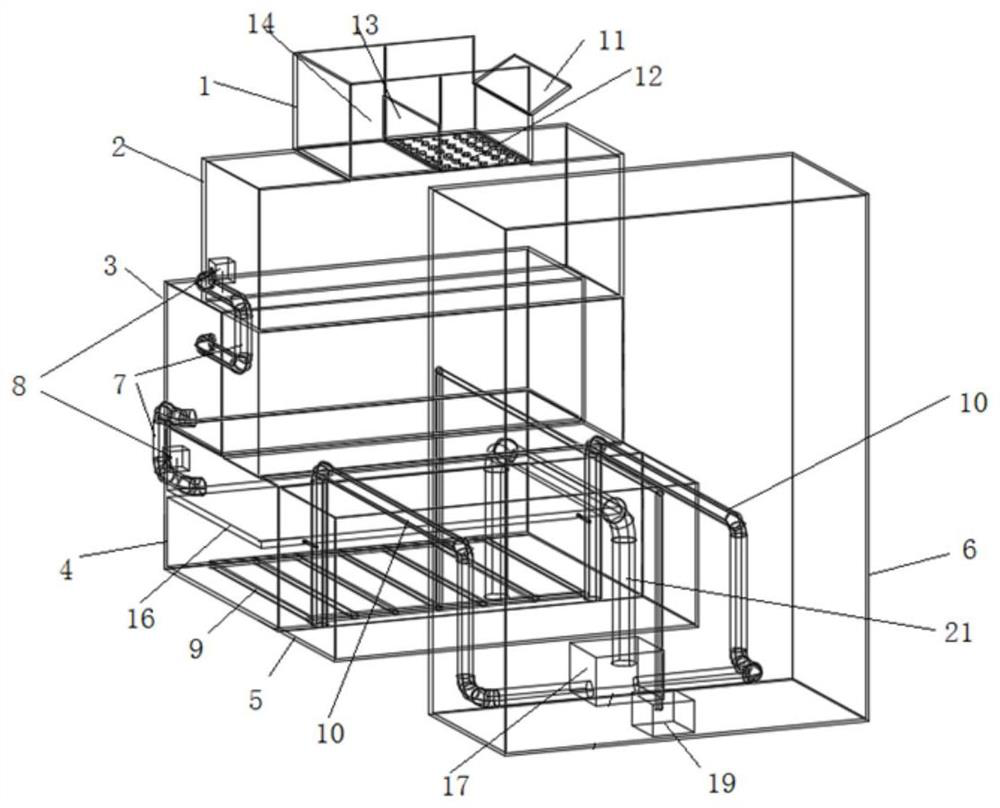 Internet-based stepwise intelligent integrated rural sewage treatment system and method