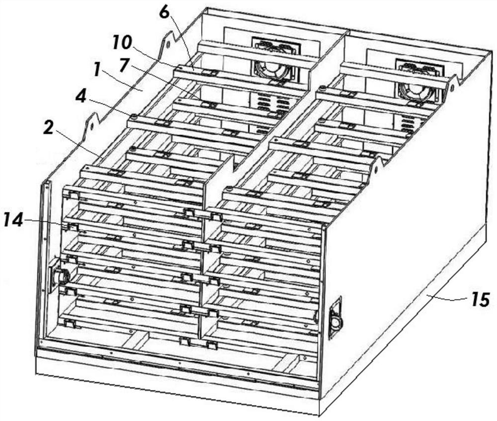 Battery cabinet with sliding-out structure