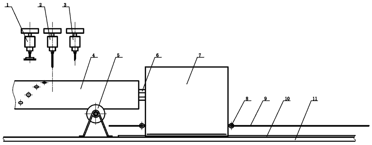 Pipe fitting traction rotation precision machining device