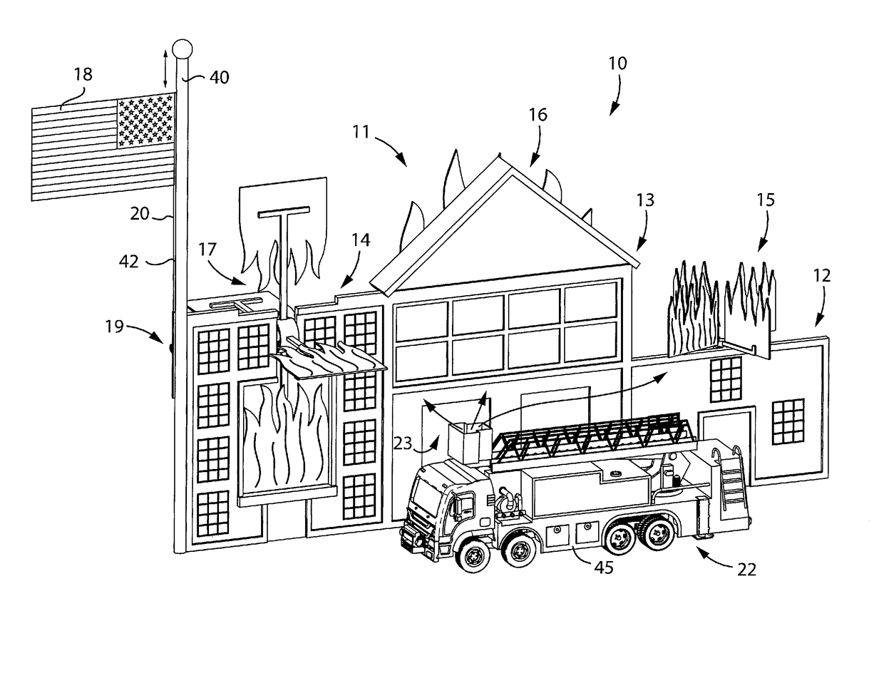 Interactive fire safety education kit and associated use thereof