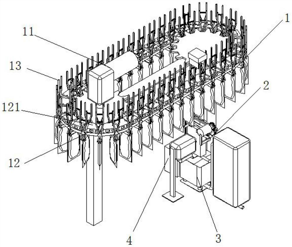 Automatic bag-opening, adding, dissolving and liquid-supplying system for bagged powder