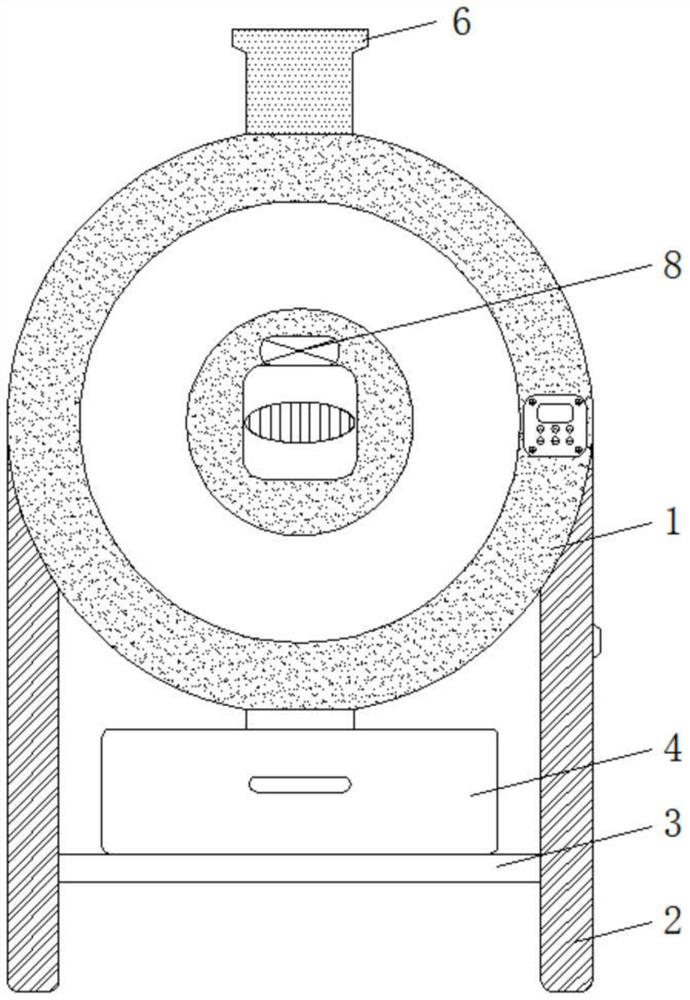 Automatic integrated circuit new material stirring device capable of uniformly feeding and discharging materials