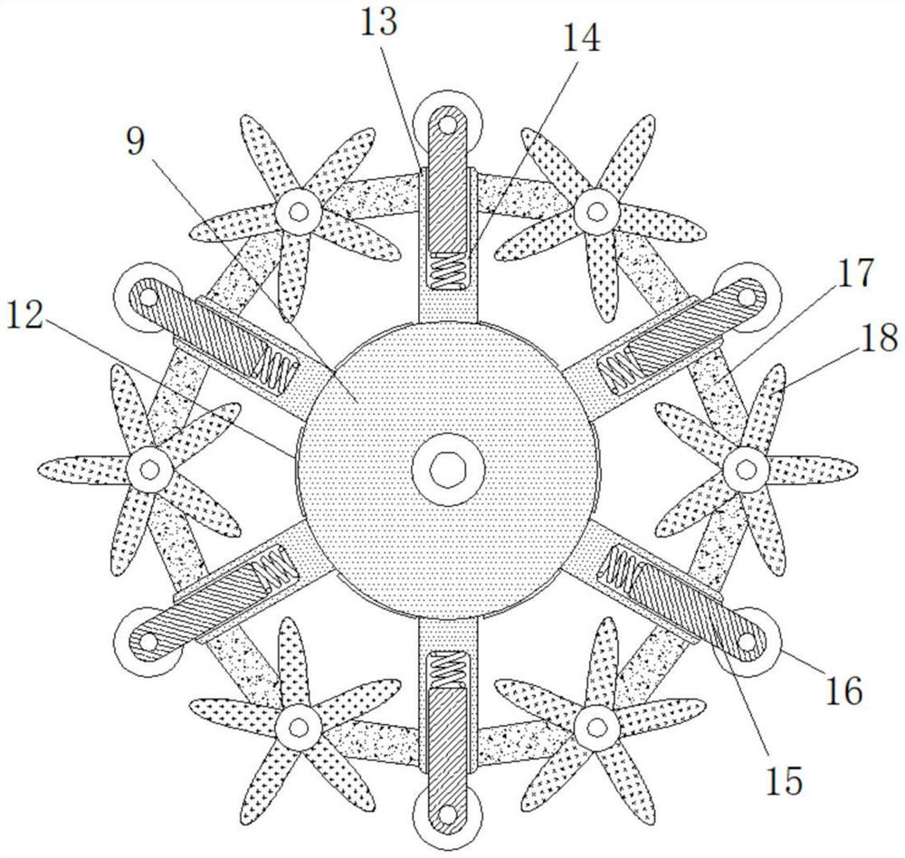 Automatic integrated circuit new material stirring device capable of uniformly feeding and discharging materials