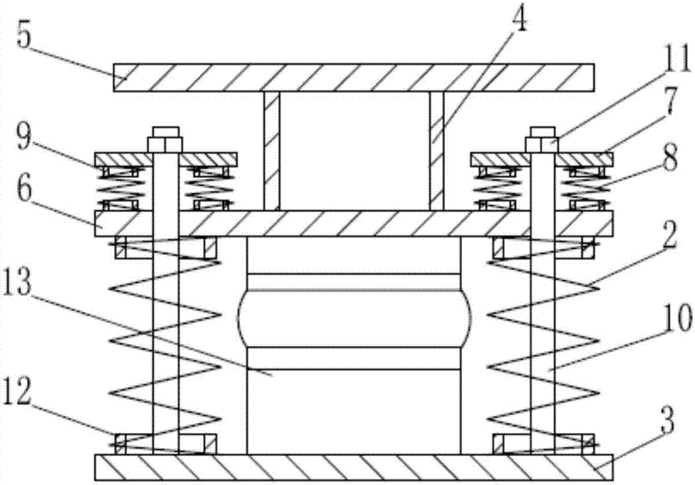 Tensile vibration isolation device