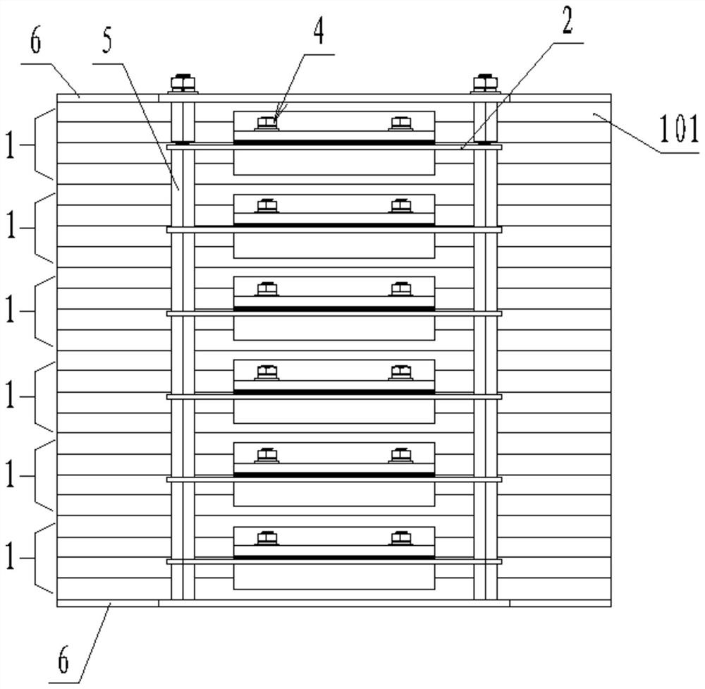 Blade battery pack structure