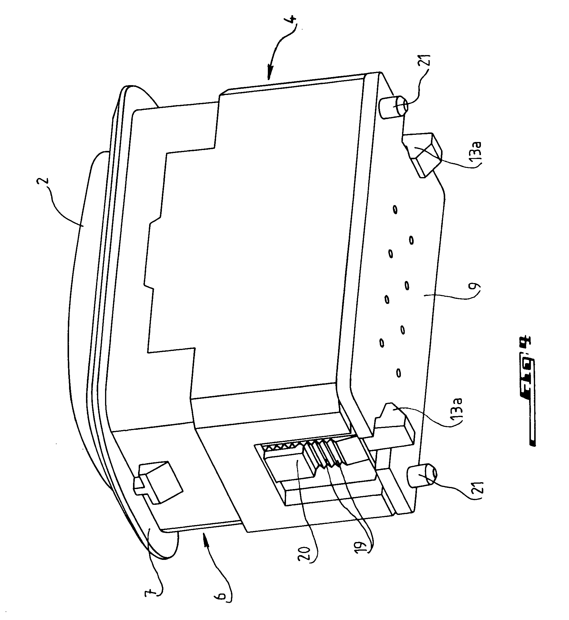 Modular electrical breaker and electrical breaker device comprising at least one such breaker