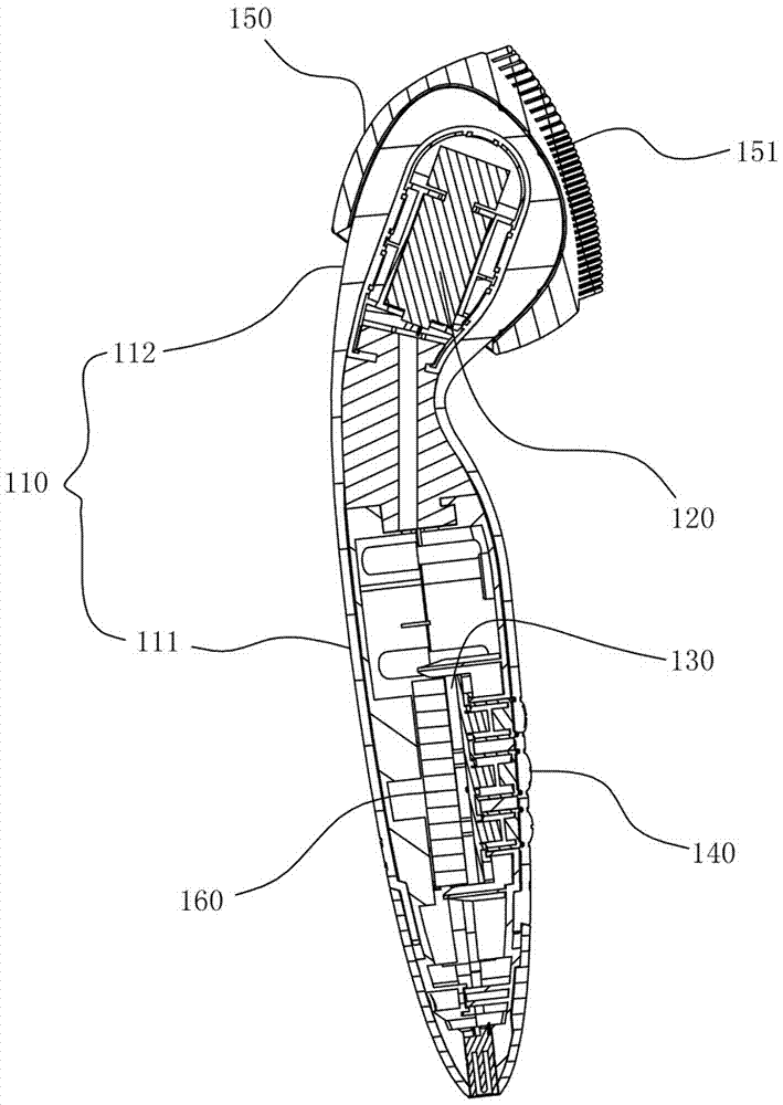 Working method of face cleansing device