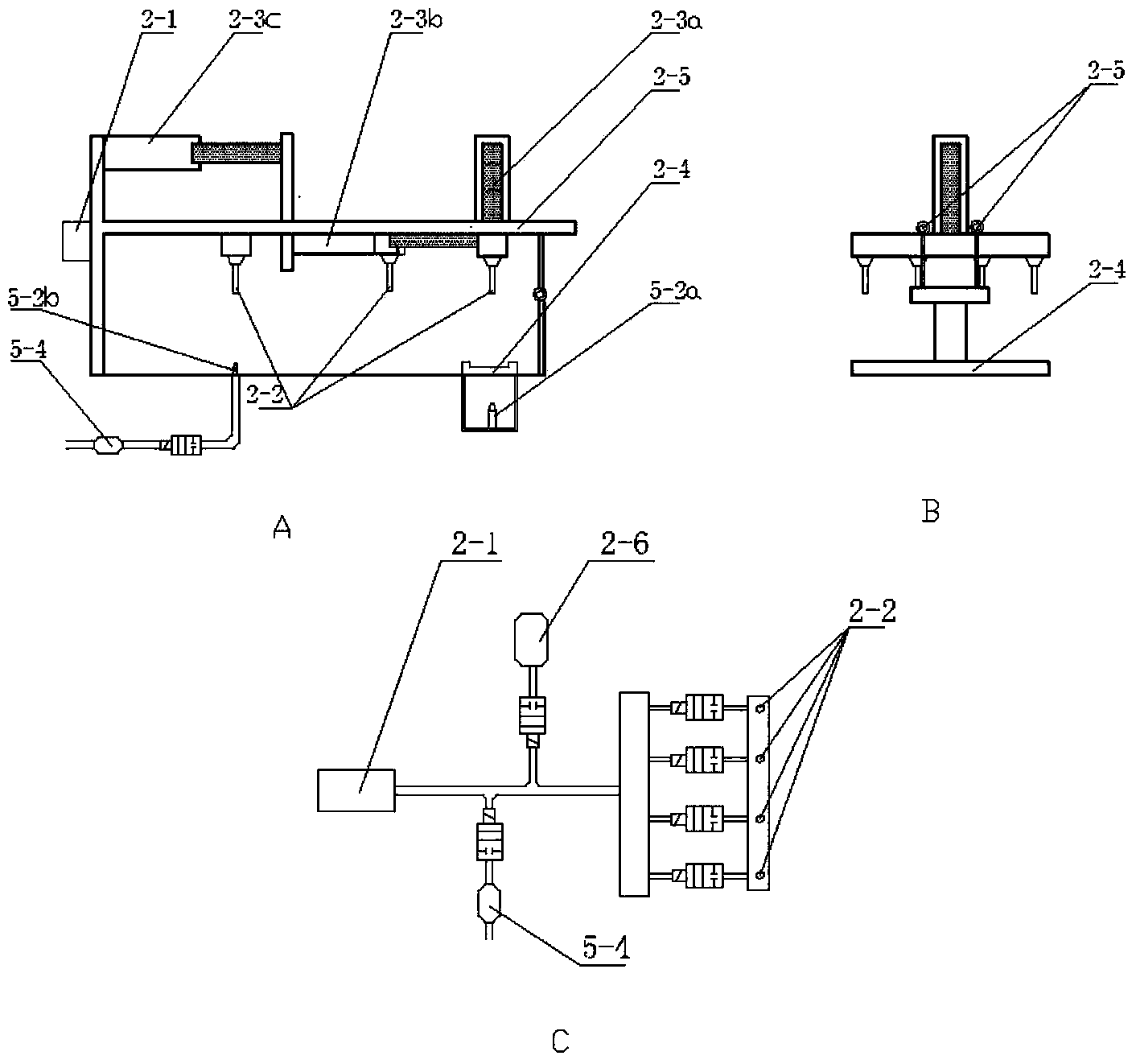 Moth grinding sample preparation system for detecting silkworm female moth corpuscule pathogeny spore