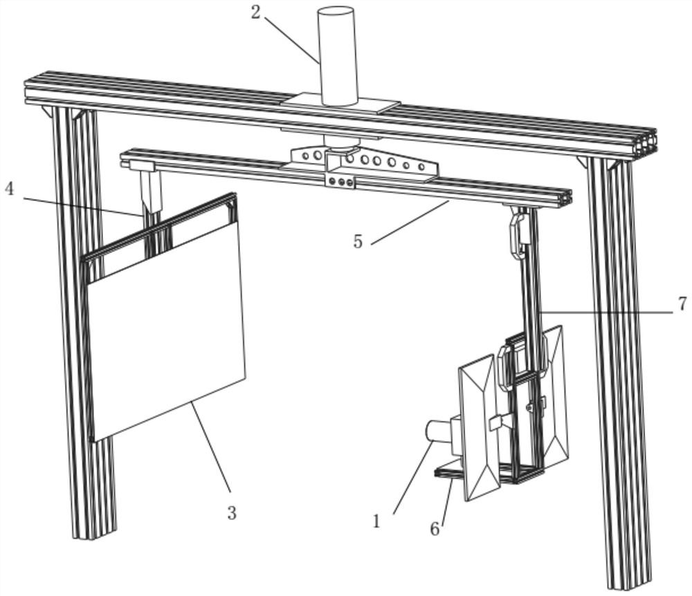 Three-dimensional model generation method for background plate synchronous rotation collection