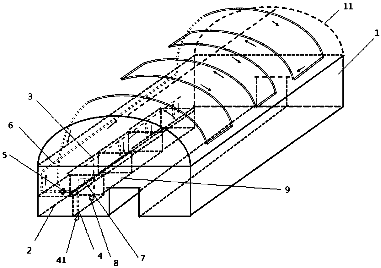 Energy-saving water supply system for pelodiscus sinensis aquaculture greenhouse