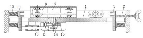 Damping device for glass curtain wall