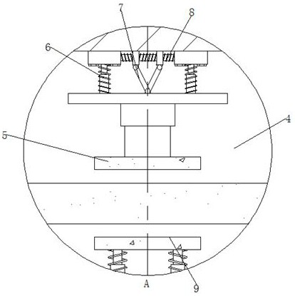 Damping device for glass curtain wall