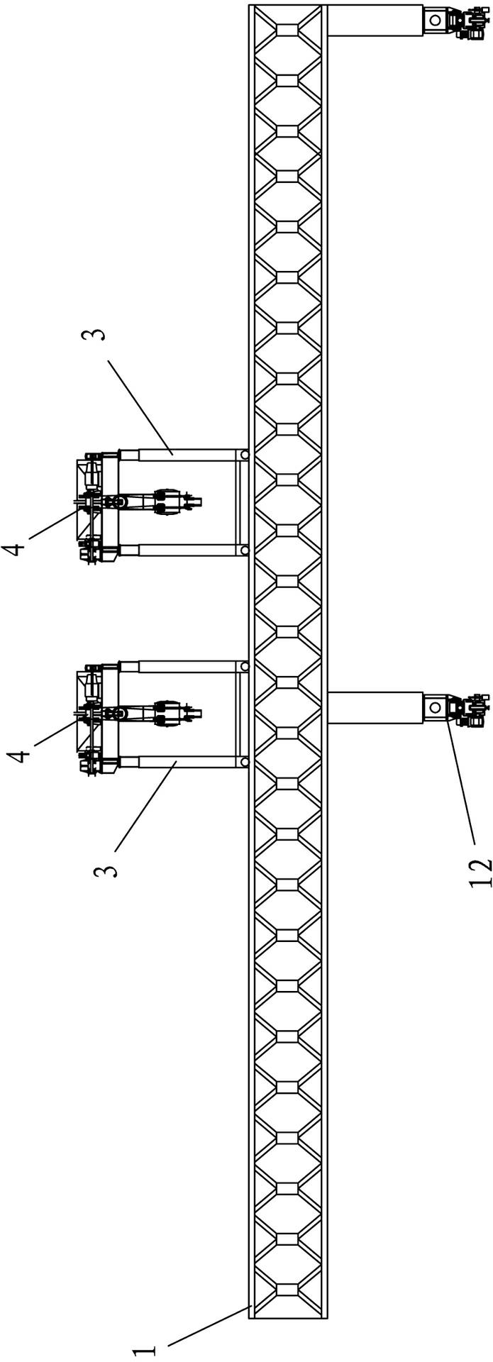 Large radial gate lifting equipment and lifting method thereof