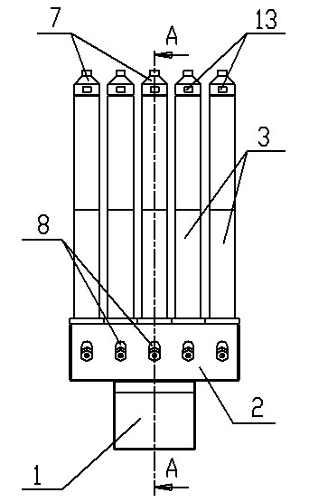 Method and device for extruding continuous long glass fibers